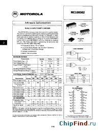 Datasheet MC10100FNR2 manufacturer Motorola